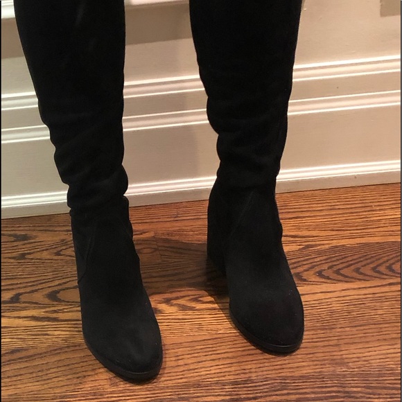 LIKE NEW! Vero Cuoio Thigh High Faux Suede Boots - Picture 5 of 10